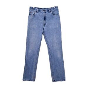 Blue Bay Jeans VTG Mens 34x34 (33) Blue Straight Leg Cotton Western Distressed